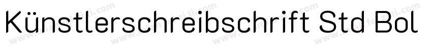 Künstlerschreibschrift Std Bold (D)字体转换